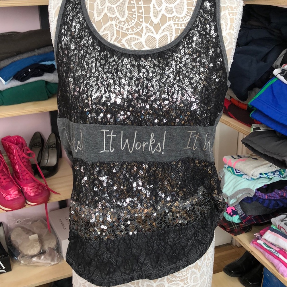 Sparkly It Works tank